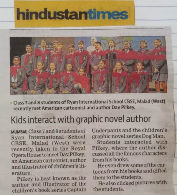 Kids Interact with Graphic Novel Author - Ryan International School, Malad West